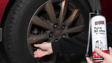 Sellador e inflador para reparación de neumáticos de automóviles